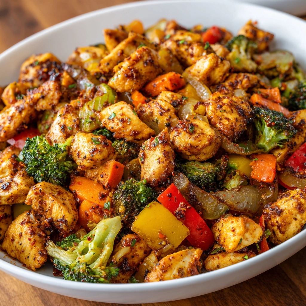 Spicy Chicken & Veggie Meal Prep Filling That Delights!