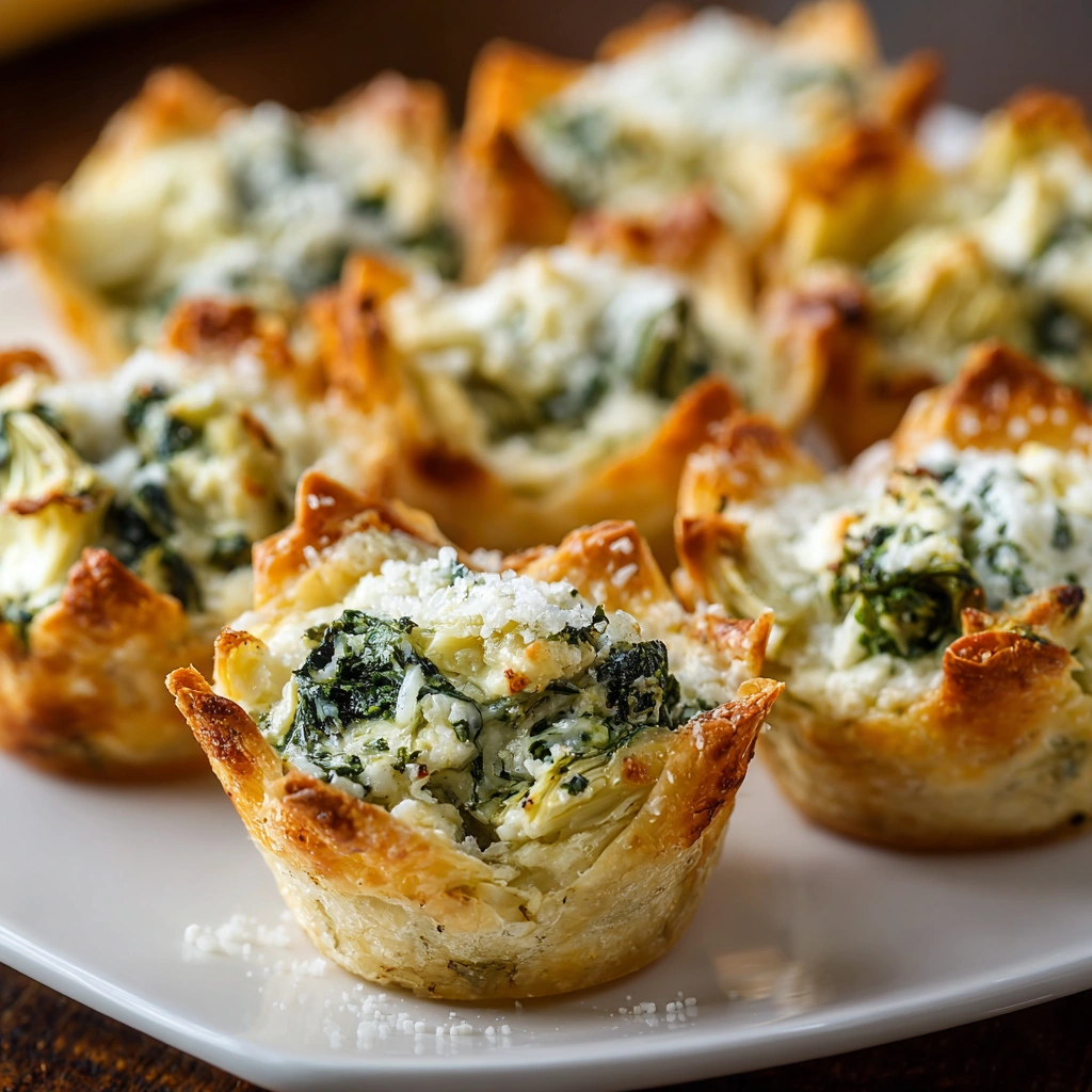Cheesy Spinach Artichoke Dip Bites You Can’t Resist!