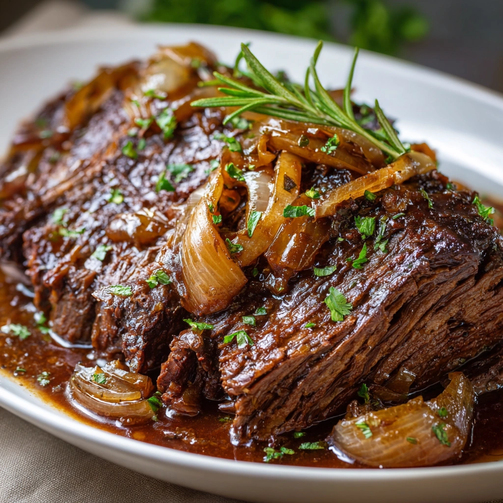 Crockpot Honey Balsamic Beef Chuck Roast is Divine!