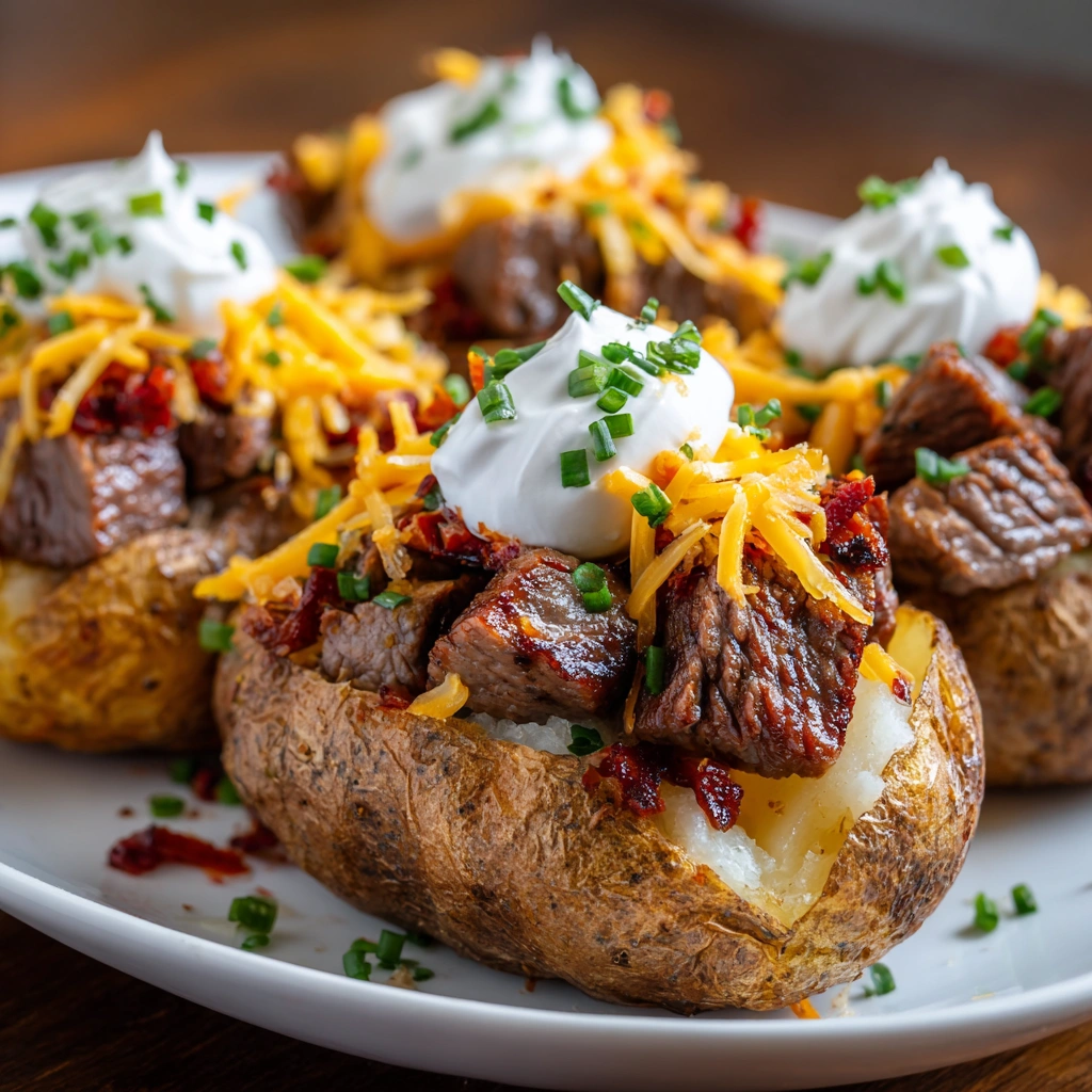 Loaded Baked Potato With Steak Bites: A Flavor Explosion!