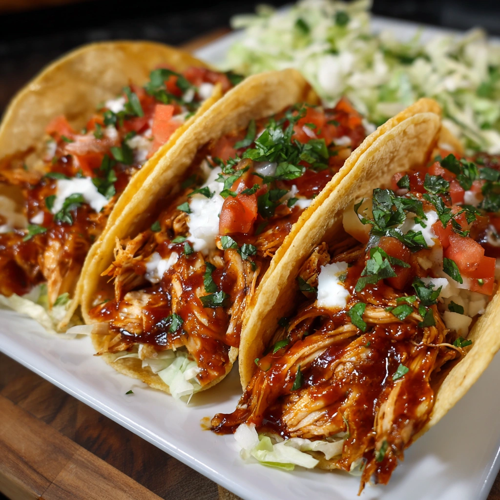 Garlic Butter Honey BBQ Chicken Tacos You Can’t Resist!