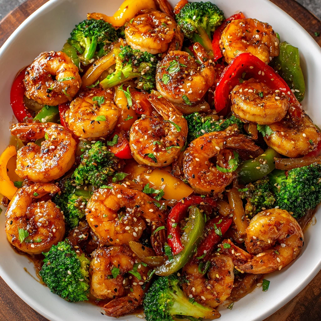 Honey Garlic Shrimp Stirfry: A Quick and Tasty Delight!
