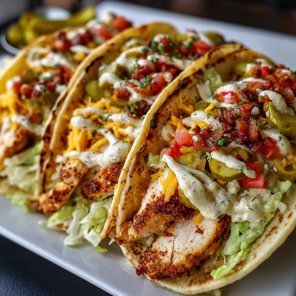 Dill Pickle Ranch Smash Chicken Tacos Recipe You’ll Love!