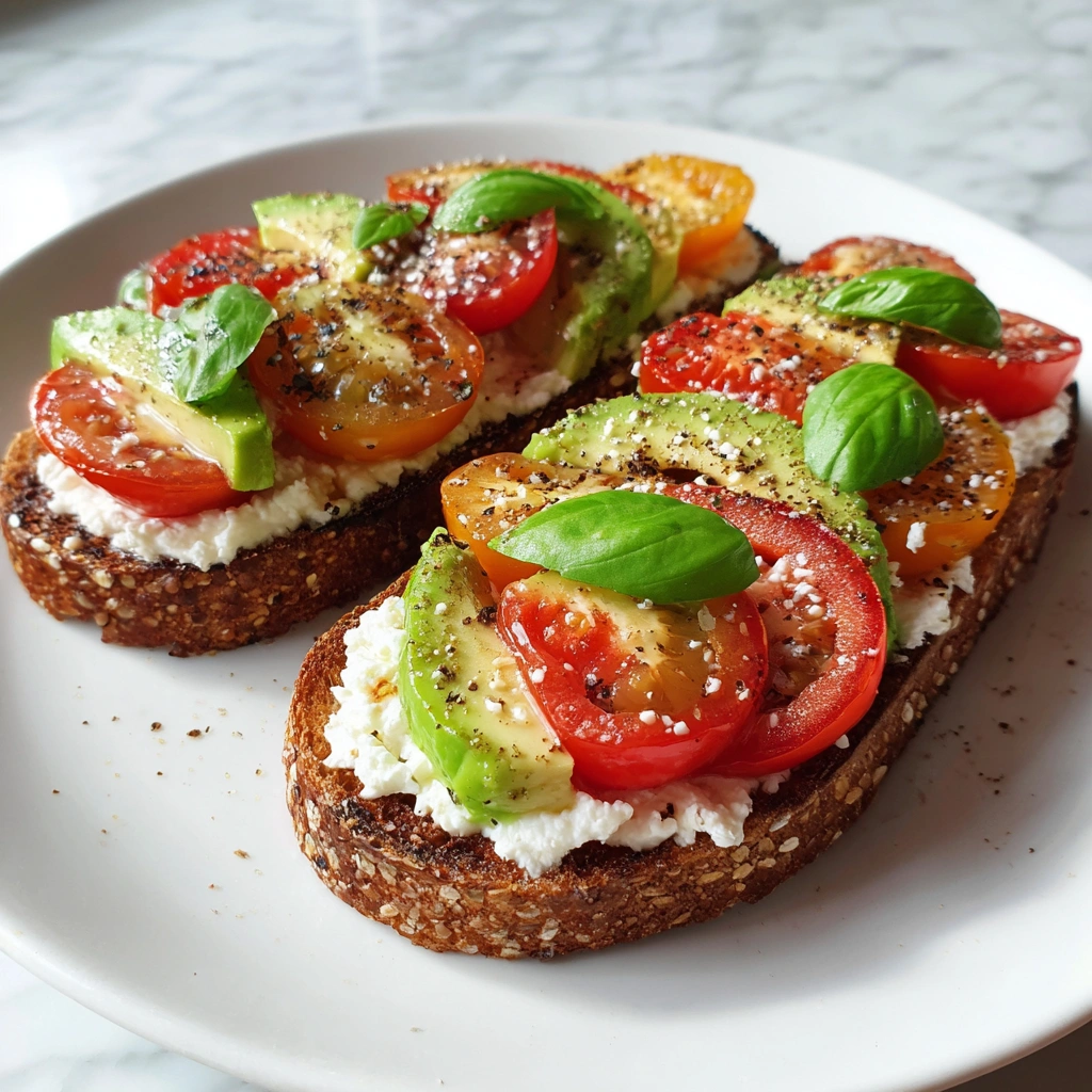 Tomato Avocado Cottage Cheese Toast: A Fresh Delight!