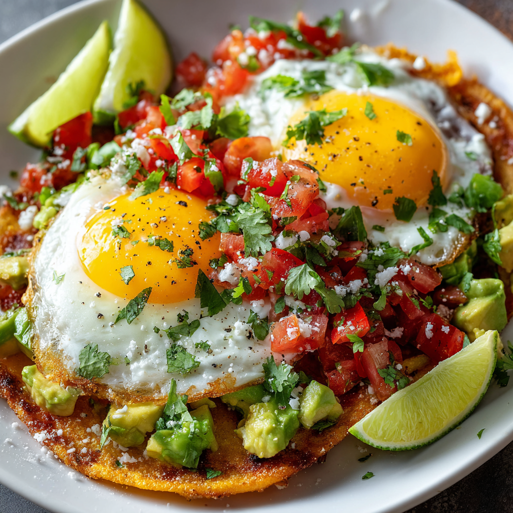 Breakfast Tostadas with Eggs Avocado: A Delicious Start!