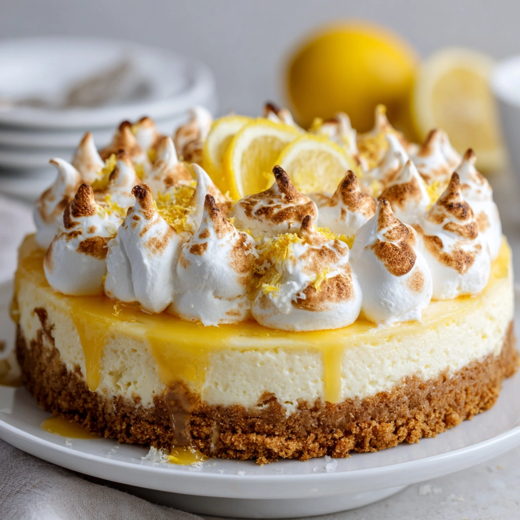 Lemon Meringue Cheesecake: A Delightful Treat Awaiting You!