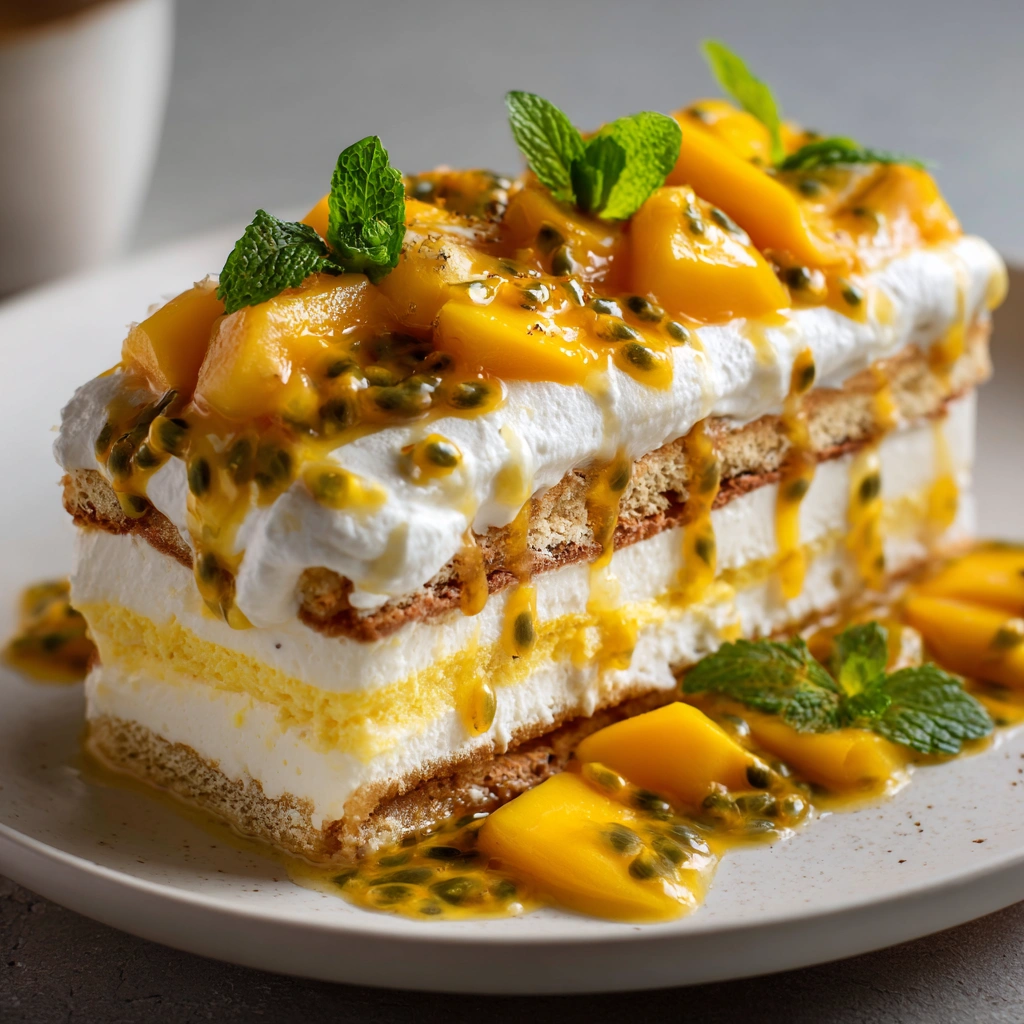 Mango and Passionfruit Tiramisu Mangomisu Awaits You!