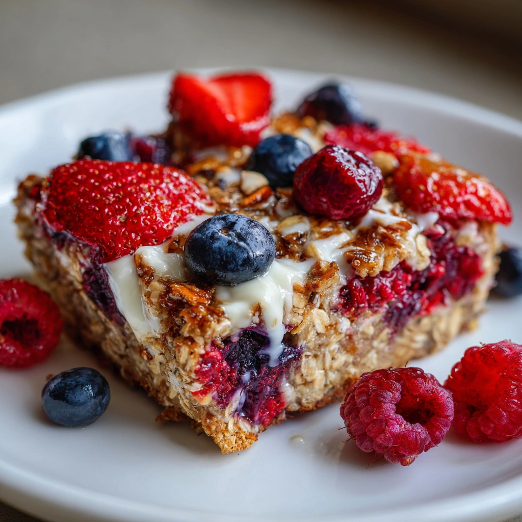 High Protein Triple Berry Bake: Your New Favorite Snack!