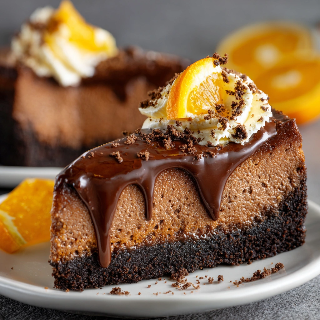 Chocolate Orange Cheesecake Delight: A Tempting Treat!
