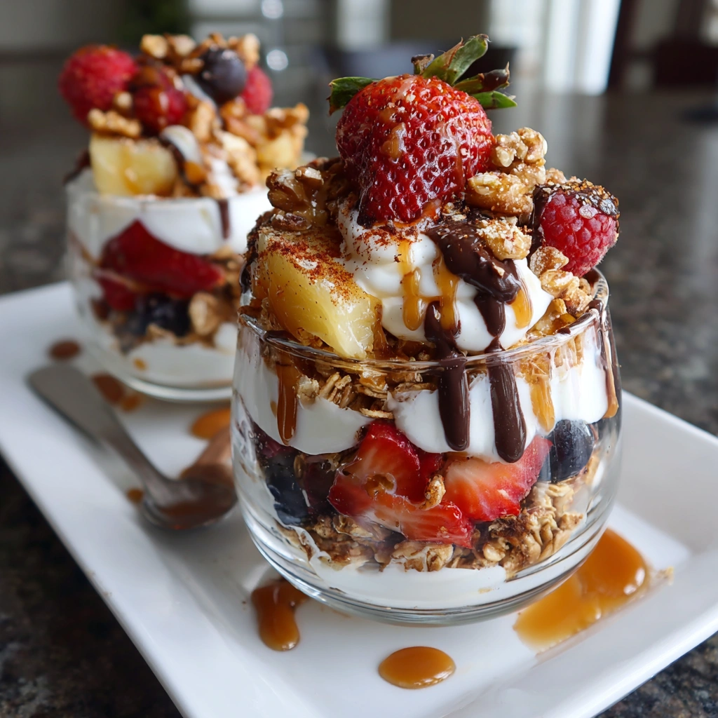 Caramelized Pineapple Yogurt Parfait: A Tropical Delight!