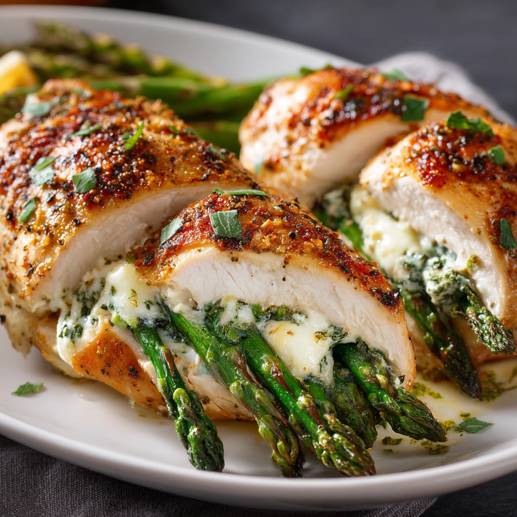 Asparagus & Mozzarella Stuffed Chicken: A Delicious Delight!