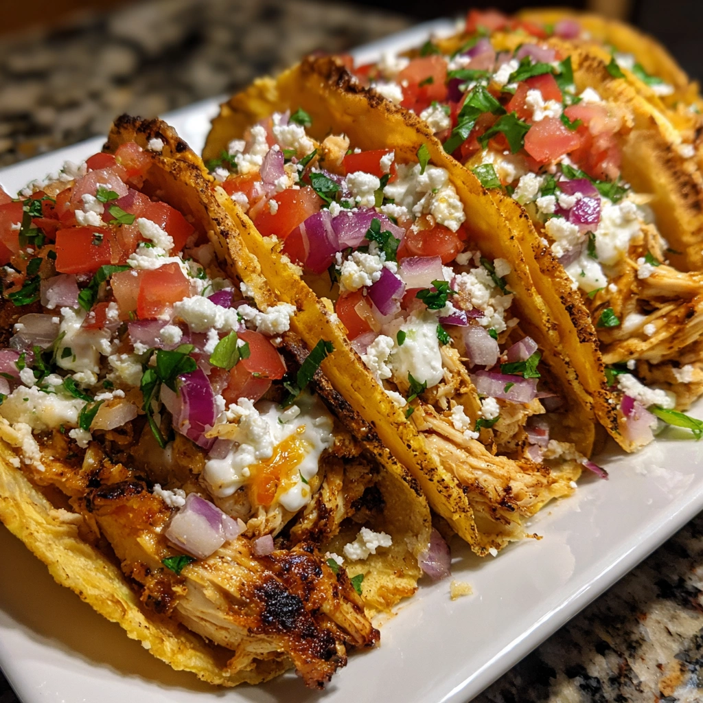 Creamy Cottage Cheese Chicken Smash Tacos with Crispy Edges Delight Your Taste Buds!