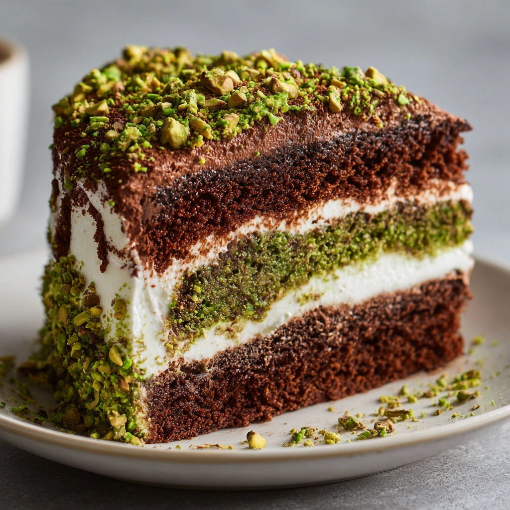 Pistachio Chocolate Layer Cake: A Delightful Recipe!