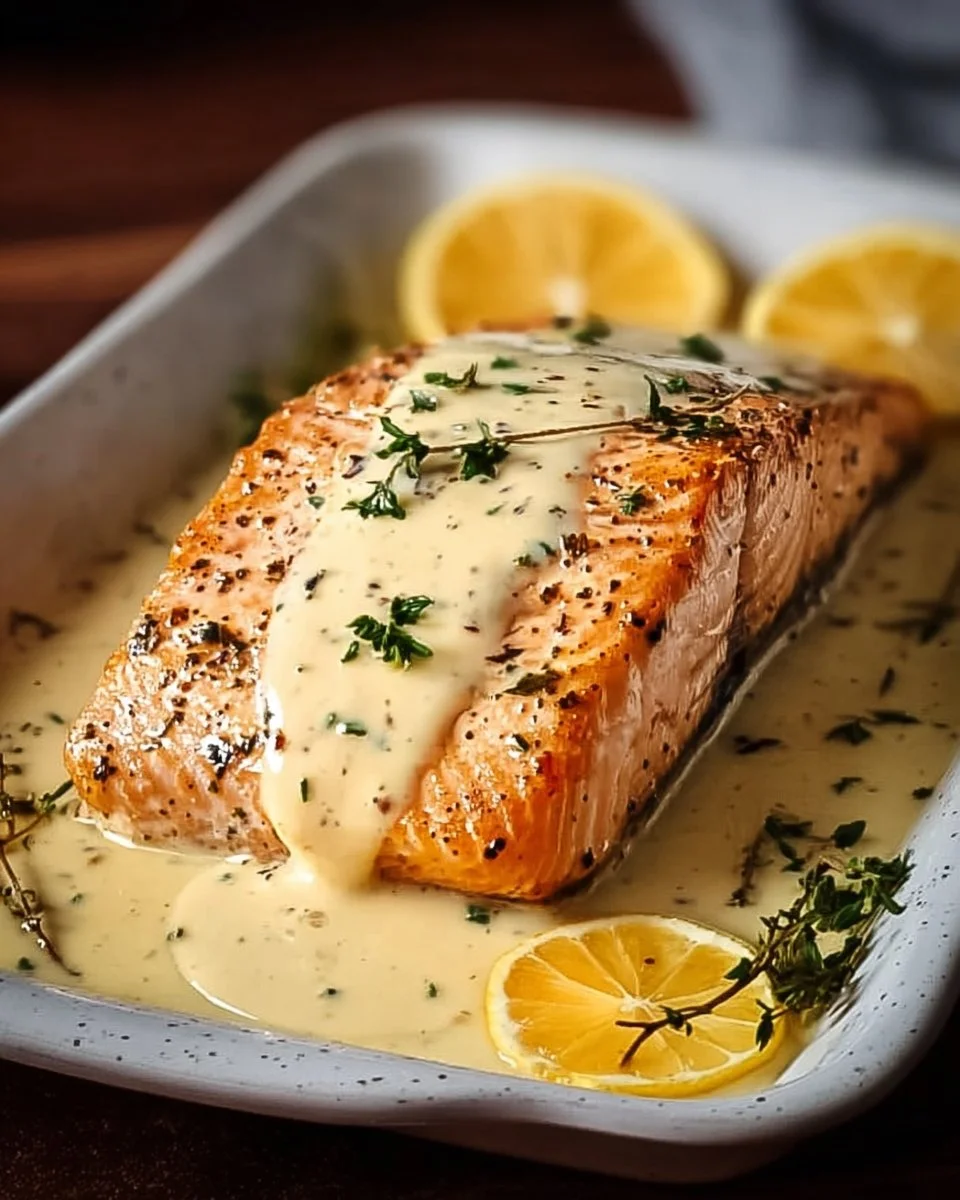 Baked Boursin Salmon