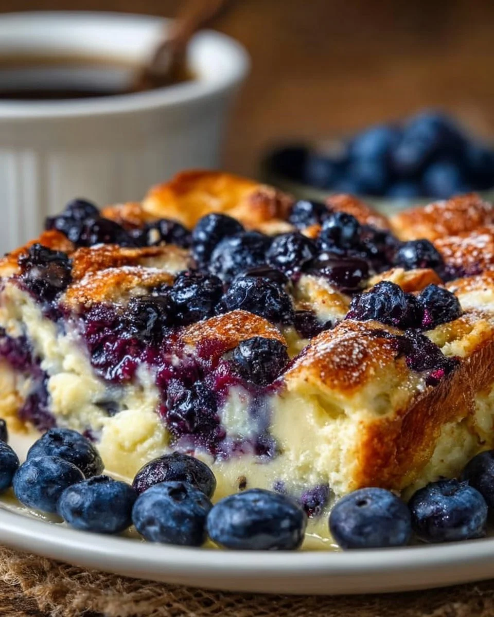 Blueberry Cottage Cheese Breakfast Bake