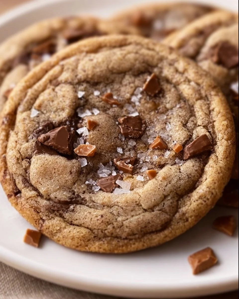 Brown Butter Coffee Toffee Cookies