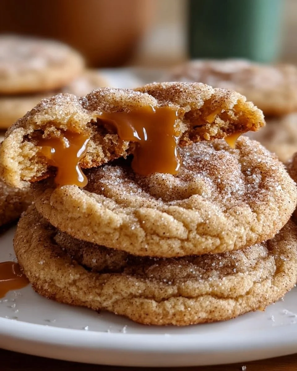 Brown Sugar Cinnamon Caramel Cookies