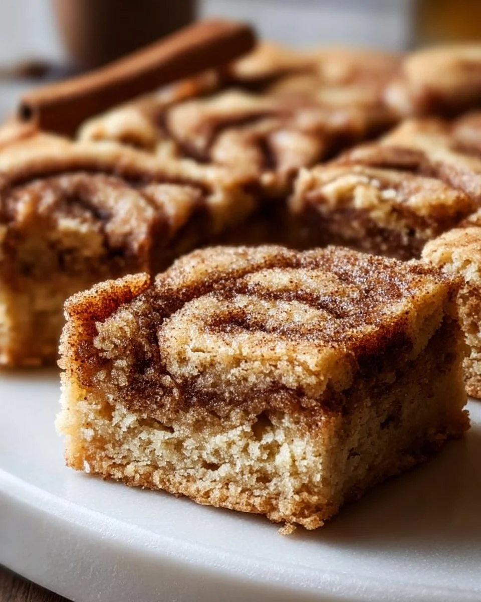 Cinnamon Swirl Snickerdoodle Blondies