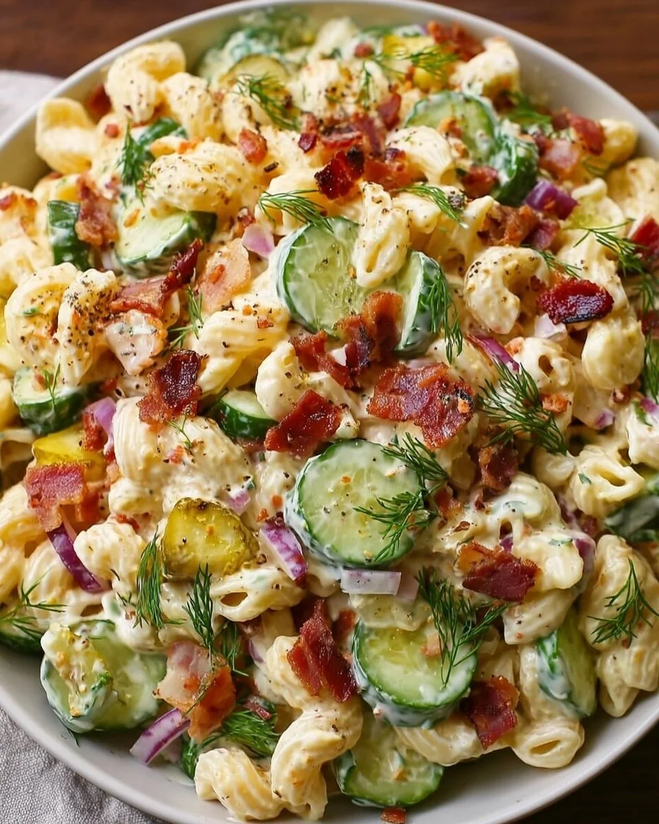 Dill Pickle Bacon Pasta Salad That Will Wow Your Taste Buds