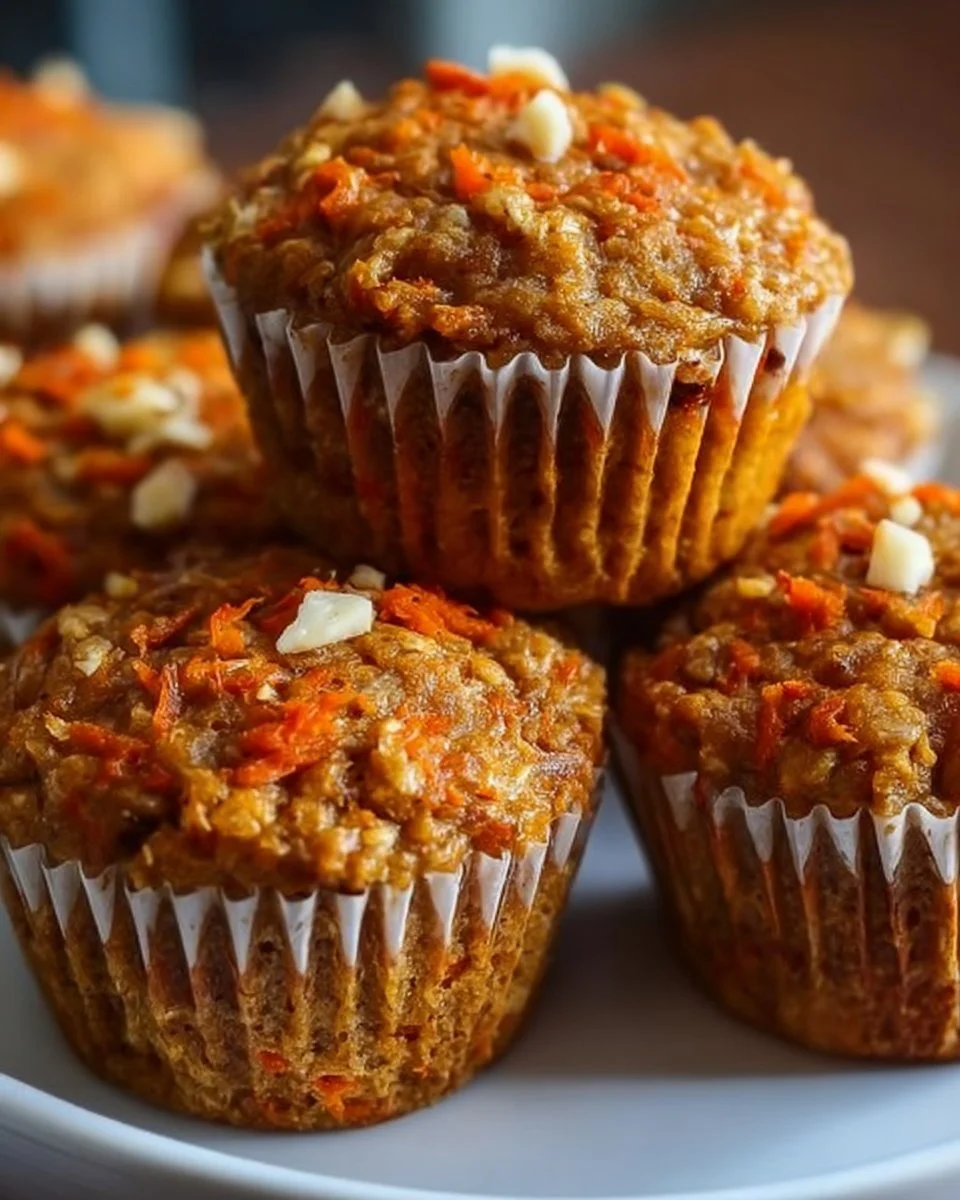 Easy One-Bowl Carrot Oatmeal Muffins
