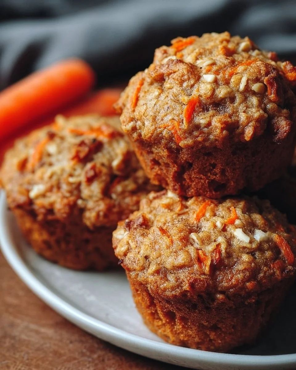Easy One-Bowl Carrot Oatmeal Muffins