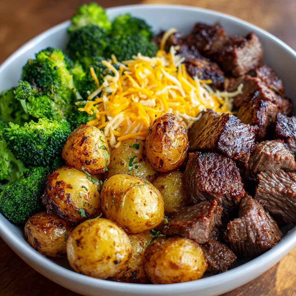 Steak Bites, Crispy Potatoes &amp; Cheesy Broccoli: A Must-Try Delight!
