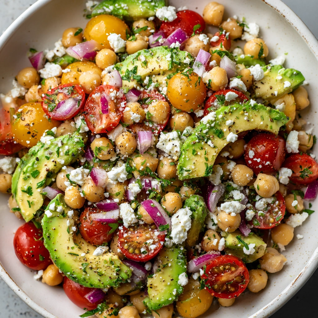 Chickpea Feta Avocado Salad: A Fresh, Tasty Delight!