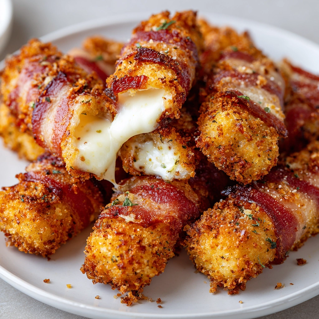 Bacon Wrapped Mozzarella Sticks: A Must-Try Delight!