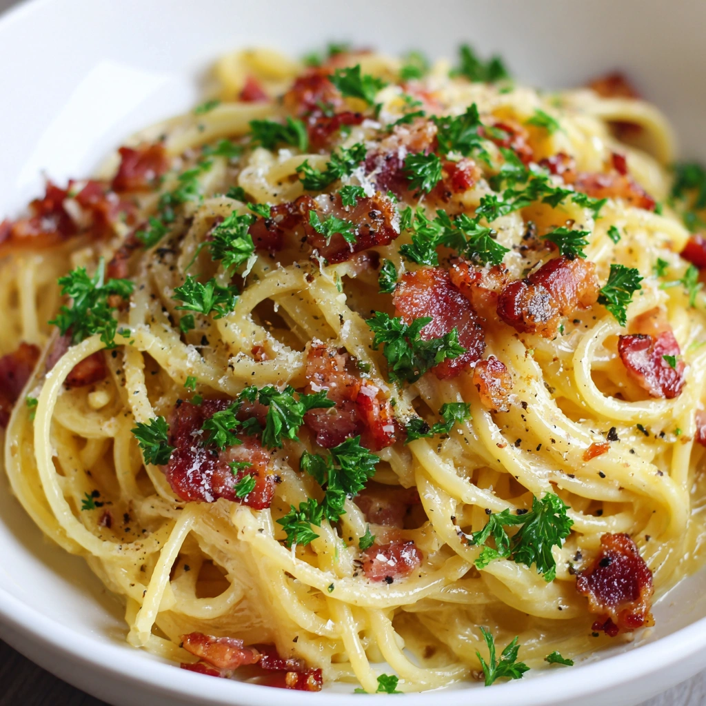 Creamy Bacon Carbonara Under 30 Minutes for Dinner Delight