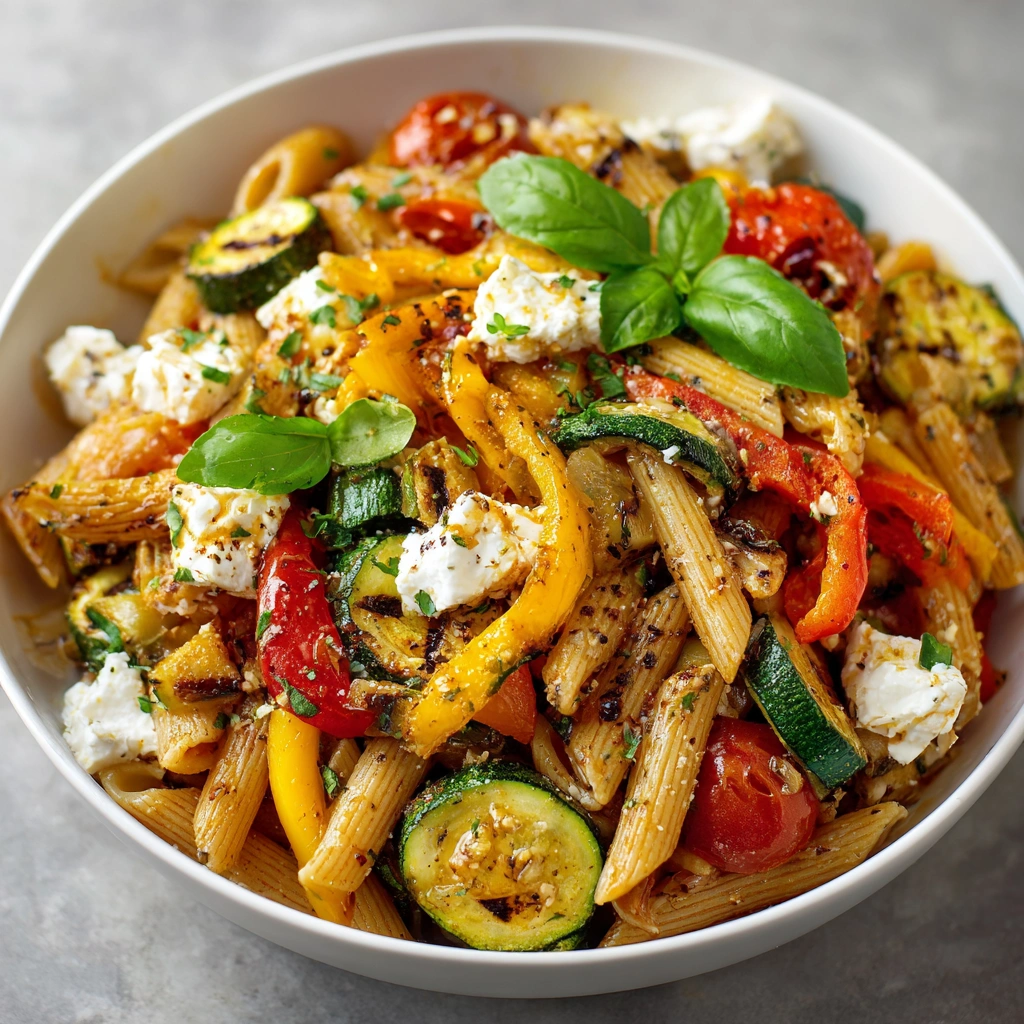 Roasted Veggie Pasta with Feta: A Delightful Meal!