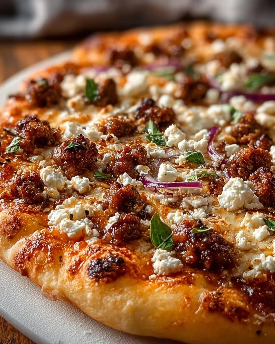 Sausage Feta Honey Pizza: A Delicious &amp; Easy Recipe
