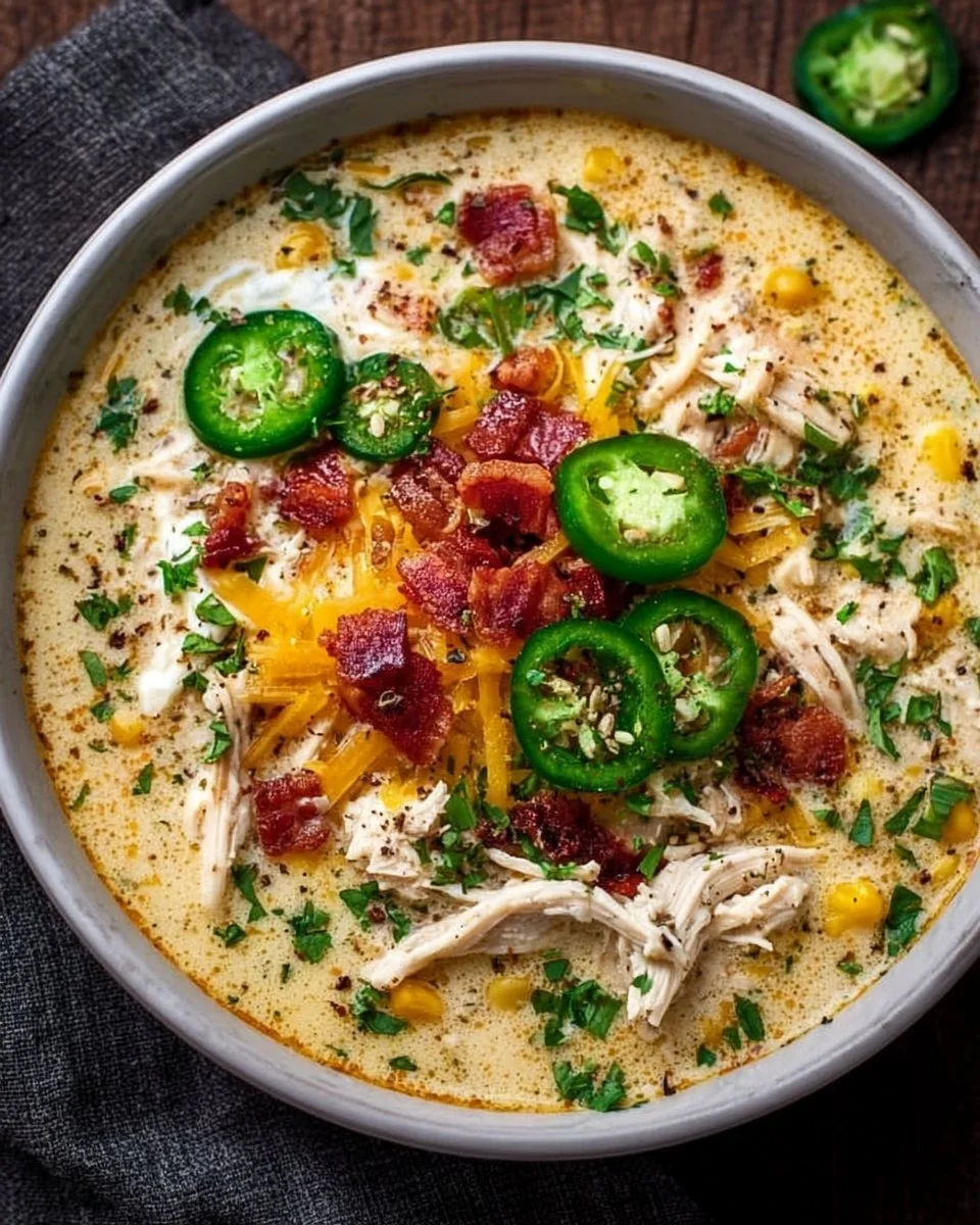 Spicy Jalapeno Popper Chicken Soup