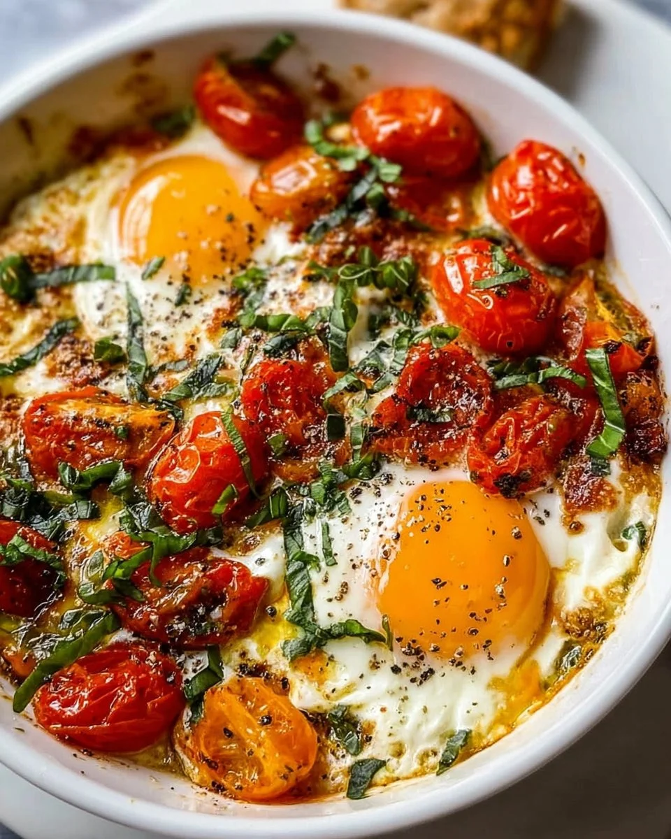Baked Feta Eggs