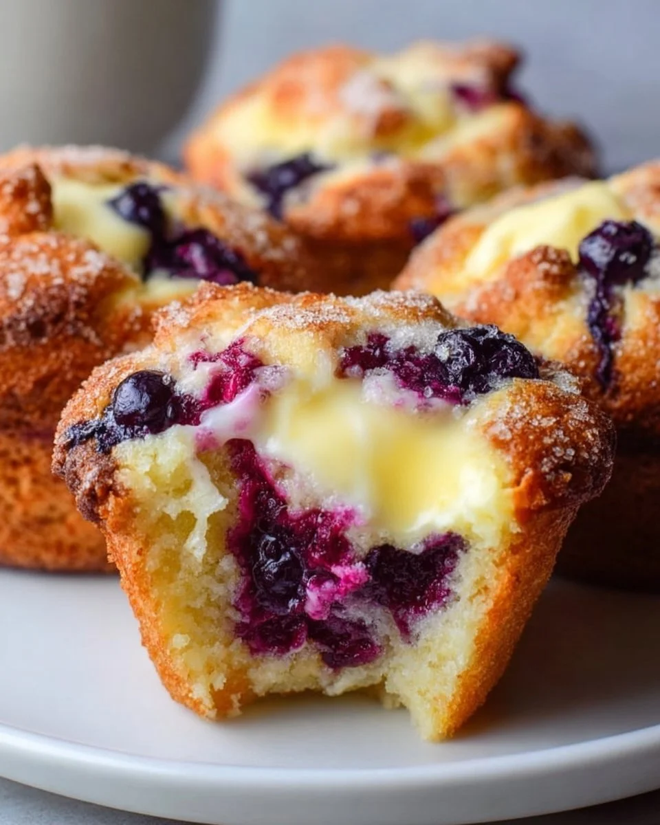 Blueberry Cream Cheese Muffins