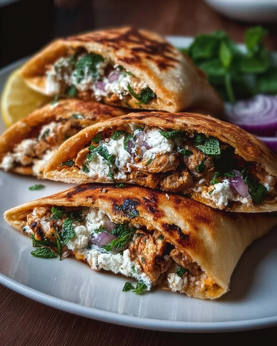 Crispy Pita with Chicken &amp; Feta: A Flavorful Feast Awaits