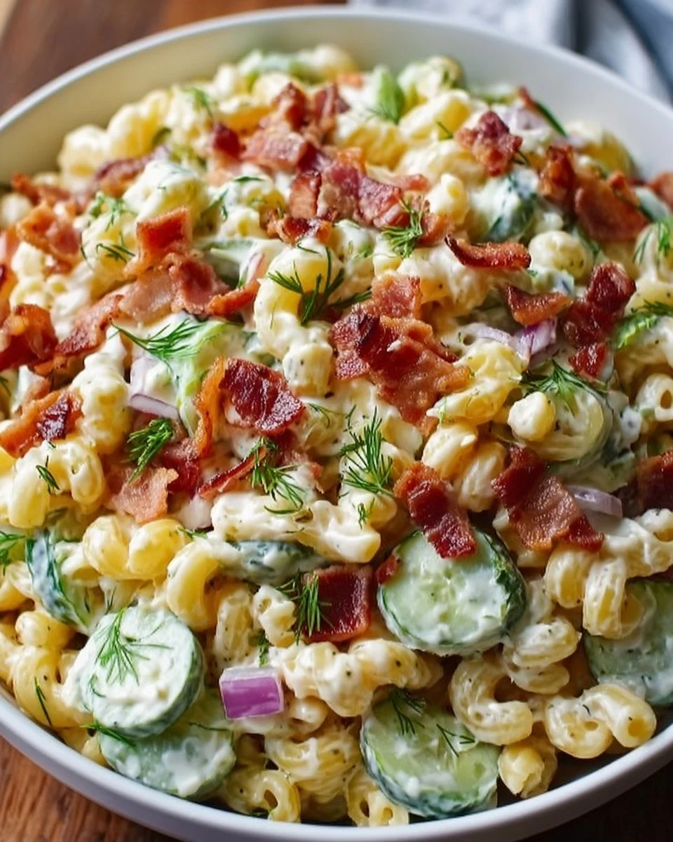 Dill Pickle Bacon Pasta Salad That Will Wow Your Taste Buds