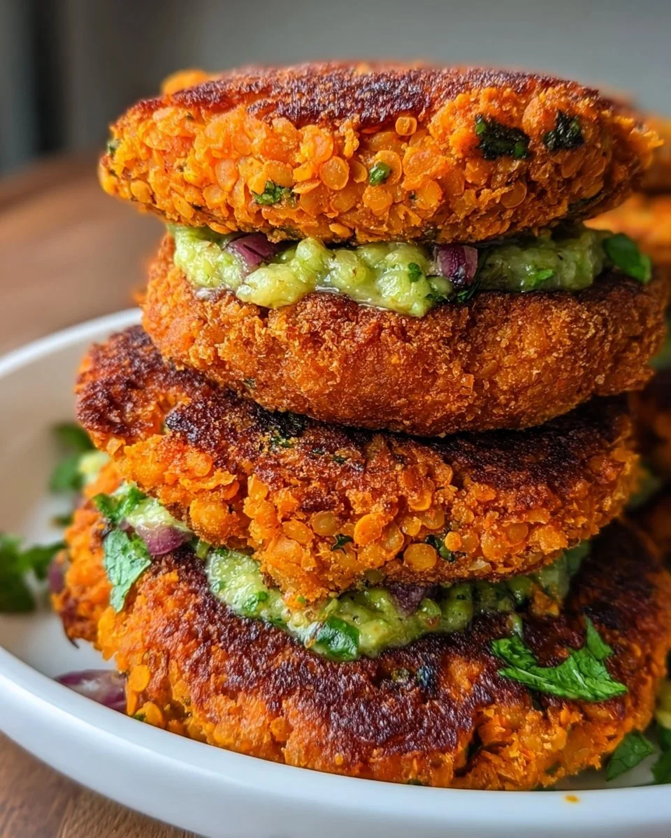 Gluten-Free Sweet Potato and Red Lentil Patties