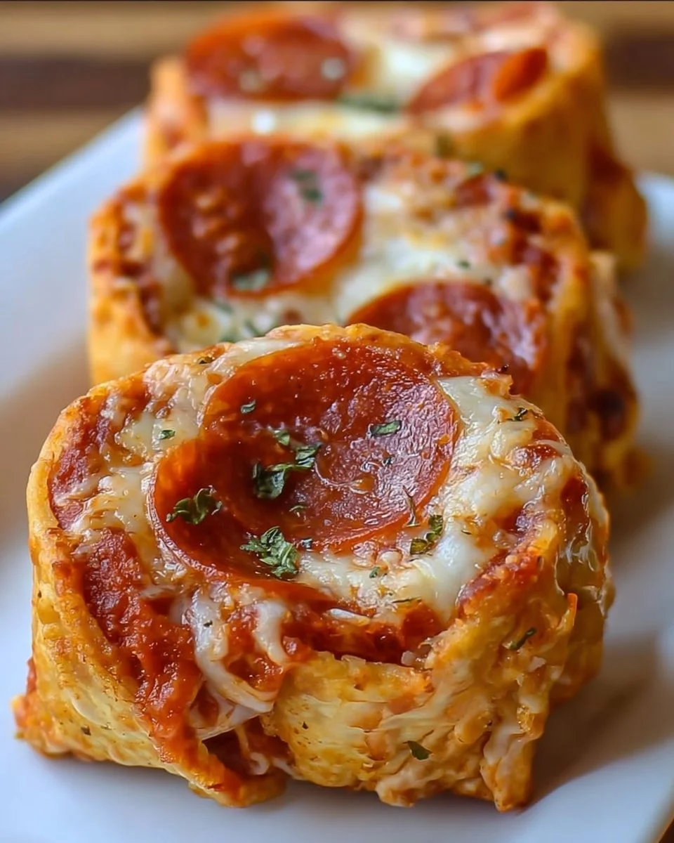 High Protein Pepperoni Pizza Rolls