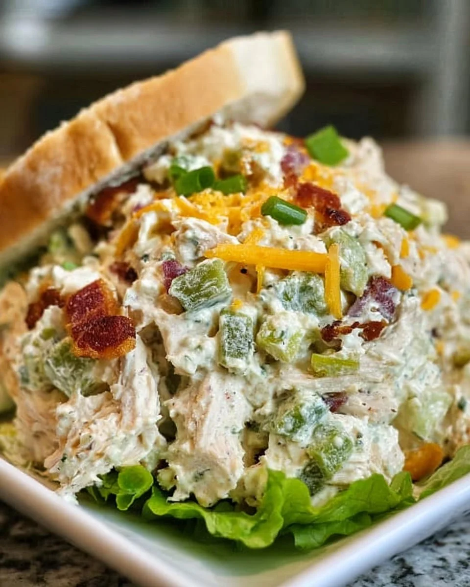 Low Carb Jalapeno Popper Cottage Cheese Chicken Salad