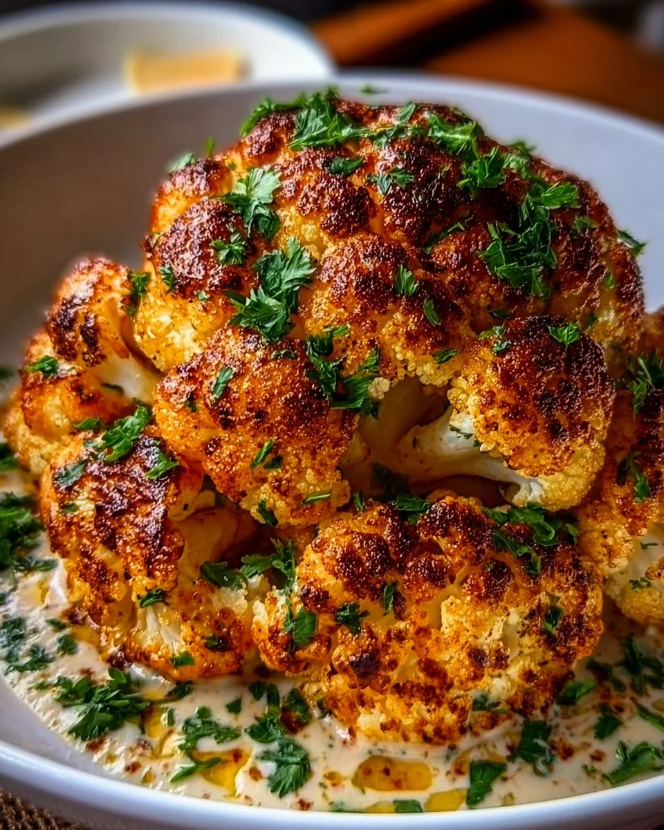 Moroccan Cauliflower with Tahini-Honey