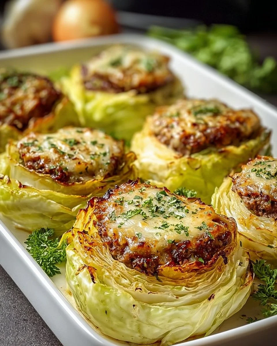 Oven-Baked Cabbage Burgers: A Healthy Twist on Classic Flavor