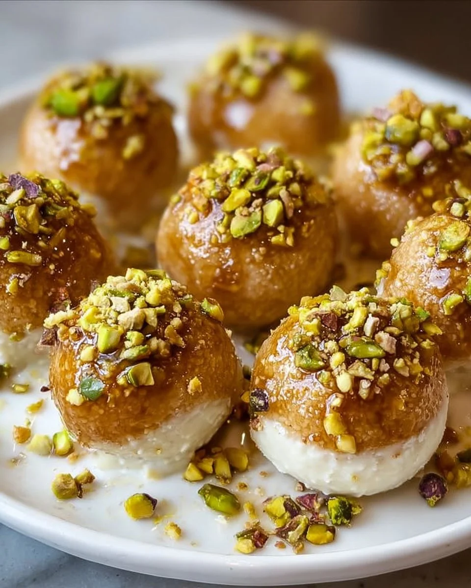 Ricotta Pistachio Honey Bites