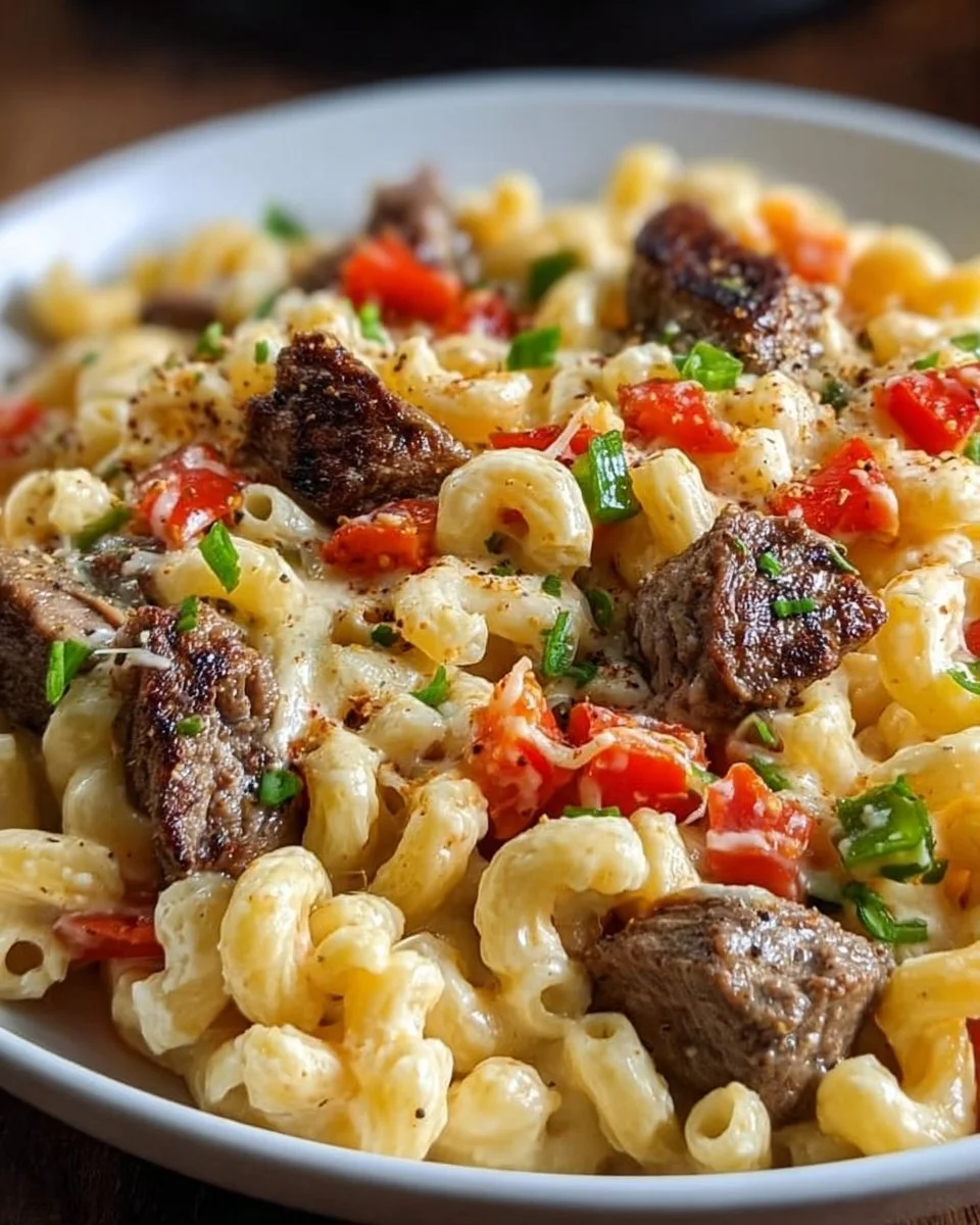 Steak and Pepper Jack Cheese Macaroni