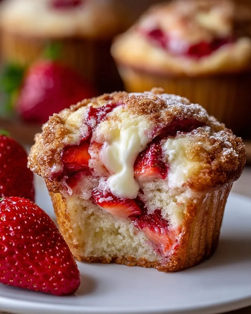 Strawberry Cream Cheese Muffins