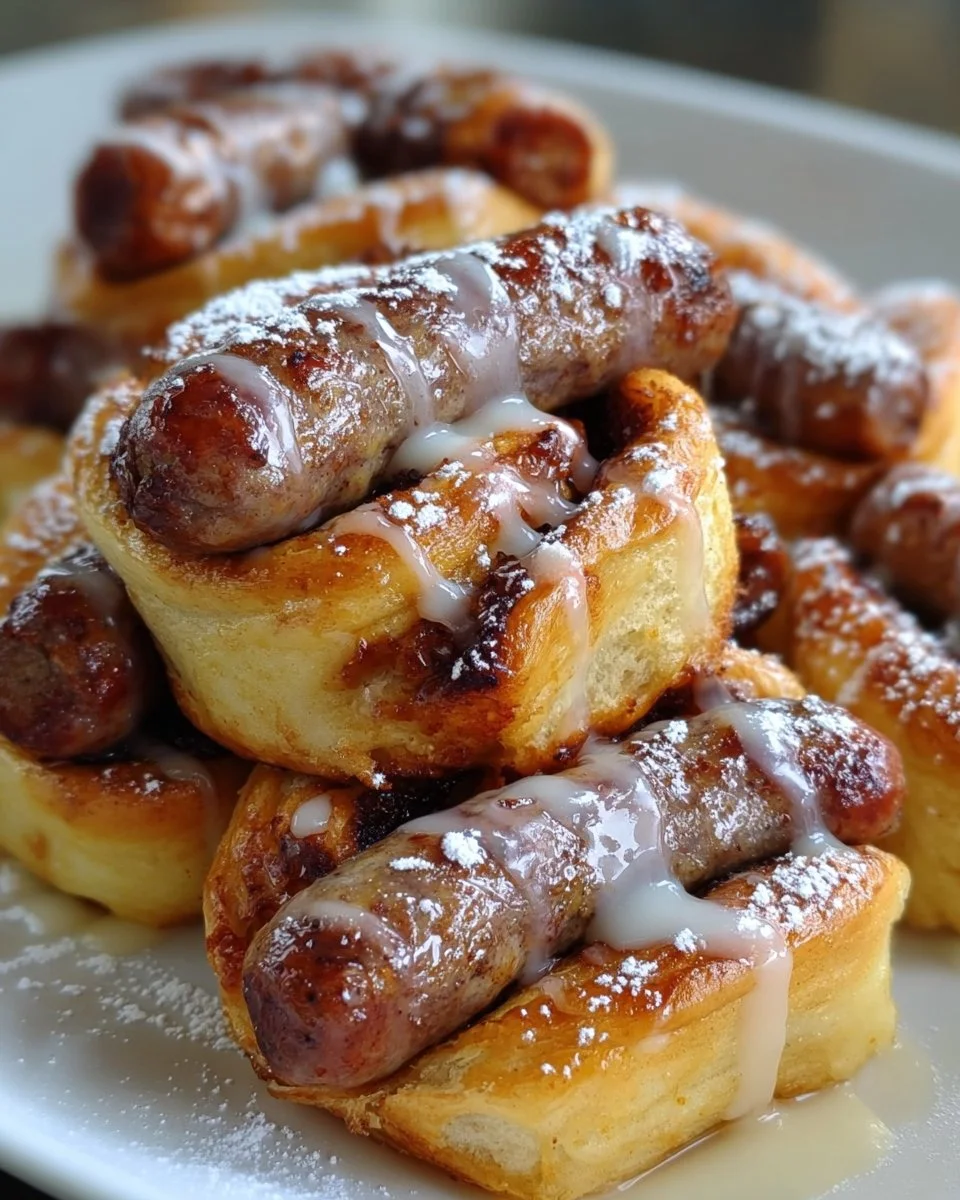 Breakfast Pigs in Cinnamon Rolls