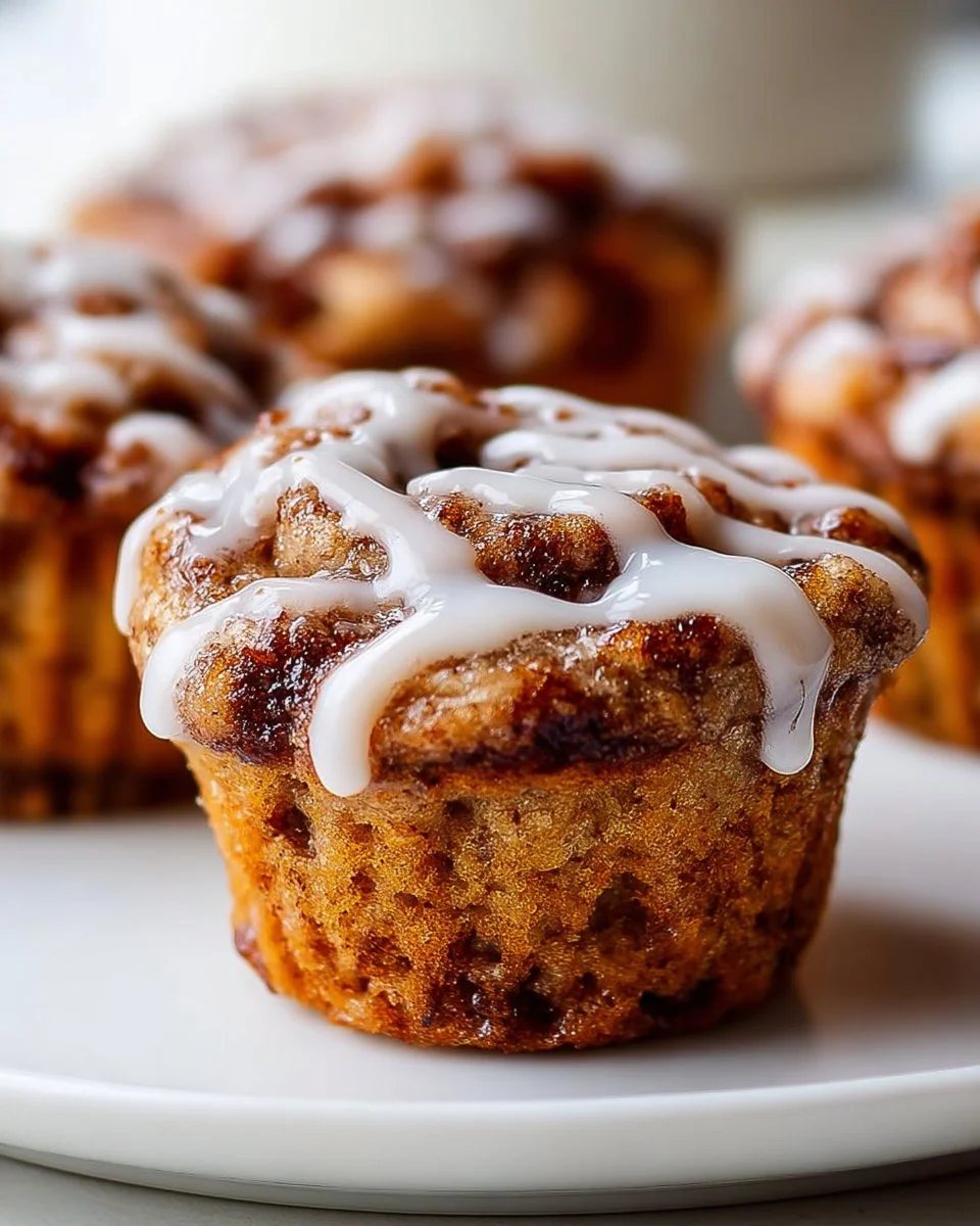 Cinnamon Roll Protein Muffins