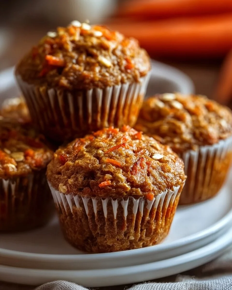 Easy One-Bowl Carrot Oatmeal Muffins