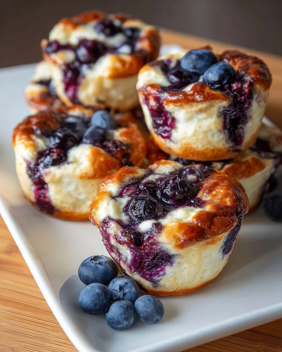 High-Protein Cottage Cheese Blueberry Muffins