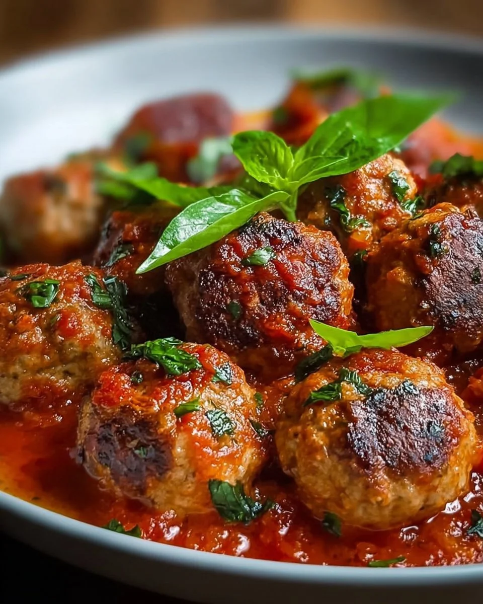 Mediterranean Meatballs in Tomato Sauce