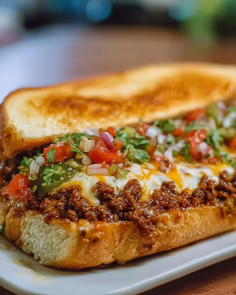 Mexican Chopped Cheese Sandwich
